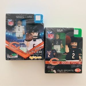 NWT SEALED Chicago Bears Jay Cutler Doug Flutie Lego OYO SPORTS NFL Figurines